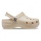 Saboți Crocs Classic Platform Shimmer Clog Bej - Vanilla