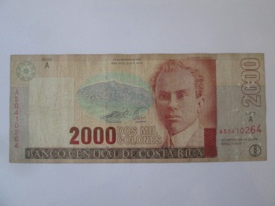 Costa Rica 2000 Colones 2005 an rar foto
