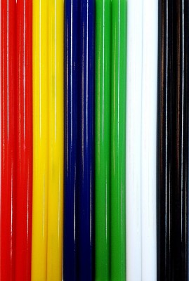 Set 12 baghete de silicon colorate cu diametru 11 mm si lungime 20 cm foto