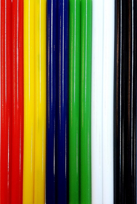 Set 12 baghete de silicon colorate cu diametru 11 mm si lungime 20 cm