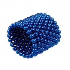 Neocube 216 bile magnetice 5mm, joc puzzle, culoare albastra foto