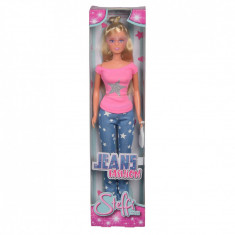 Papusa - Steffi Love - Jeans Fashion si bluza roz | Simba