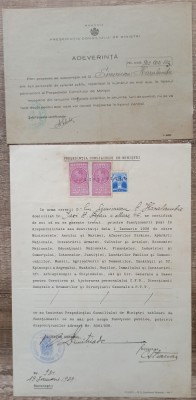 Lot 2 documente Presedintia Consiliului de Ministri 1939-1942 foto