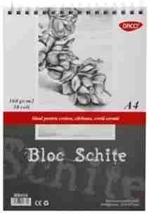 Bloc schite A4 DACO160gr.30 file