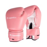 Manusi de box inSPORTline Ravna roz-alb pentru antrenament si sparring