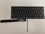 Tastatura Laptop, Lenovo, IdeaPad Slim 5 14AKP10 Type 83HX, 83NJ, iluminata, gri, layout US