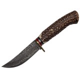 Cumpara ieftin Cutit de vanatoare DEPOX&reg;, Bone Density, 21 cm, argintiu, teaca piele