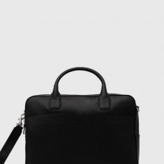Tiger Of Sweden geanta pentru laptop din piele culoarea negru