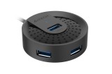 HUB extern A4TECH, porturi USB-A: USB 3.0 x 4, conectare prin USB-C , cablu 0.50 m, negru, &amp;quot;HUB-30C-BK&amp;quot; (timbru verde 0.8 lei)