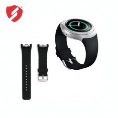 Curea neagra din silicon pentru Samsung Gear S2 Sport cu adaptoare incorporate CellPro Secure foto