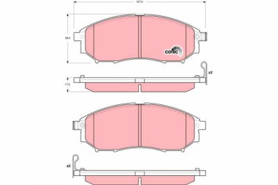 TRW GDB3392 COTEC set placute frana,frana disc foto