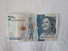 Columbia 2 Mil Pesos 2015 foto