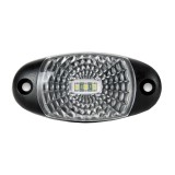 Lampa gabarit auto BestAutoVest 12/24V ovala Alba cu led, 72x34x18mm, cu suport fixare , 1 buc. Kft Auto, AutoLux