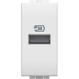 Priza USB 1M Tip A 5V 1500mA Living Light Bticino alb N4191A