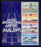 Malawi 1983 - Aeroport, avioane, bloc neuzat