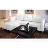 VidaXL Canapea modulară cu 3 locuri, piele artificială, alb