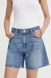 Cumpara ieftin Levi&#039;s pantaloni scurti jeans HIGH BAGGY SHORT femei, neted, high waist, A9311