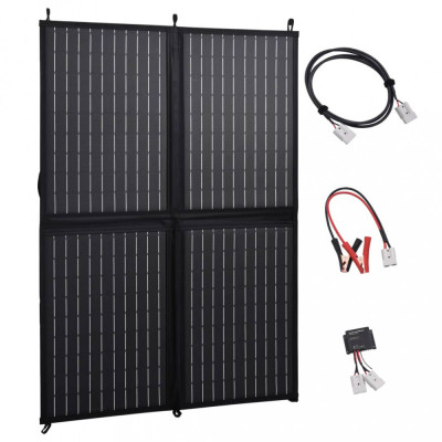 Incarcator panou solar pliabil 100 W 12 V GartenMobel Dekor foto