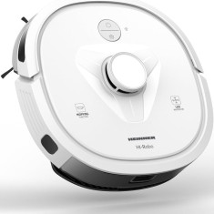 Robot de aspirare Heinner HI-Robo HRVC-M33WH, WI-FI, aspirator si mop, 14.4V/ 3350 mAh, putere aspirare 2000Pa, motor BLDC, navigatie LDS, autonomie 1