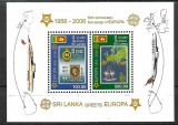 B2299 - Sri Lanka 2006 - Europa-cept 50 ani,bloc,neuzat,perfecta stare, Nestampilat