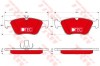 Set placute frana,frana disc MERCEDES CLK Cabriolet (A208) (1998 - 2002) TRW GDB1205DTE