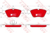 Set placute frana,frana disc MERCEDES CLK Cabriolet (A208) (1998 - 2002) TRW GDB1205DTE