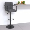 VidaXL Scaun de bar, gri deschis, material textil