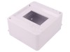 Carcasa modulara PAWBOL ABS IP30, 6 module, alba, pentru montaj pe perete, fara capac