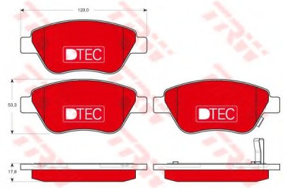 Set placute frana,frana disc OPEL CORSA D (2006 - 2016) TRW GDB1700DTE foto