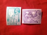 2 Timbre Burma Rege George VI 1946 9p si 1947 3as cu supratipar