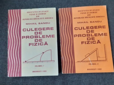 MIHAIL SANDU Culegere de probleme de fizica Mihail Sandu-2 VOLUME--20/0 foto