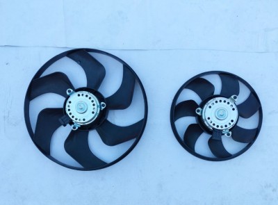 GMV radiator electroventilator Opel Vivaro, 2006-2014, motor 2.0 CDTI, 2.5 CDTI, diesel, 385/285 mm; (2 +2) pini; FARA CADRU foto
