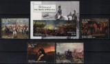ST. KITTS 2015 - Picturi, Batalia de la Waterloo 200 de ani /serie completa + bloc MNH