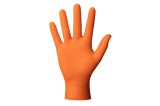 Cumpara ieftin Manusi Din Nitril Culoare Orange Structura Diamantata Xl Set 50Buc