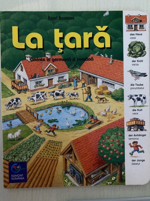La tara, Cuvinte in germana si romana Karel Boumans 6 planse colorate