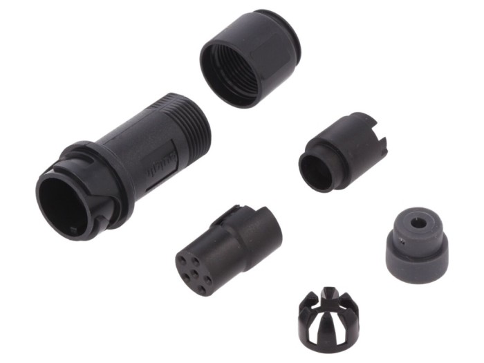 Conector circular mamă 6 pini IP68