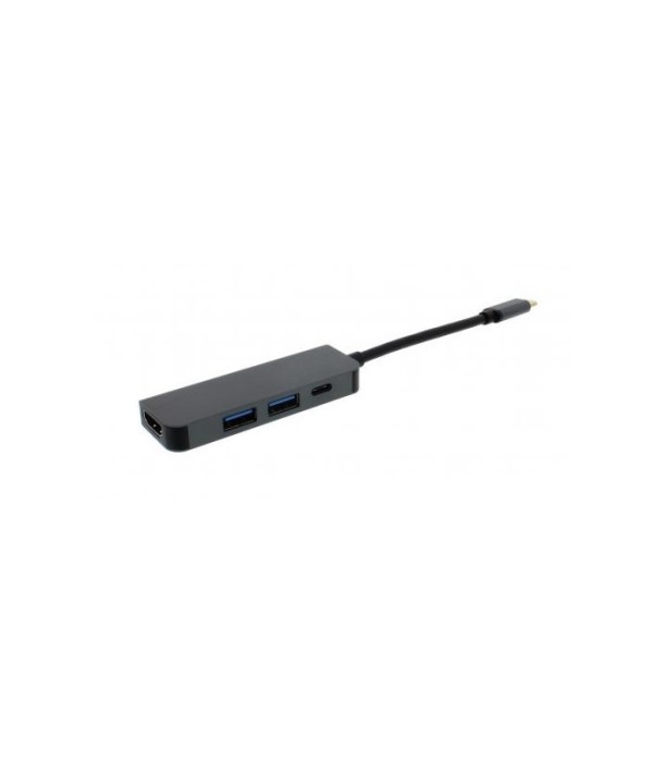 Adaptor USB Type C - HDMI 2x USB3.0 USB Type C PD WELL