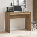 Birou vidaXL Stejar Artizanal 90x40x72 cm, Lemn Prelucrat, Maro. Birou PC, Post lucru compact