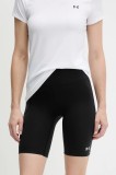Under Armour pantaloni scurți de antrenament Motion culoarea negru, uni, medium waist, 1388646