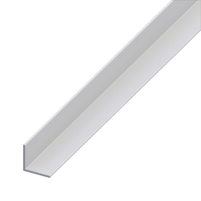 Cornier aluminiu 2000 x 15 x 15 x 1 mm, argintiu foto