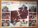 PRODUSE ZAHAROASE Bucuresti, poster - afis - reclama bomboane, ciocolata, perioada socialista, anii 1970
