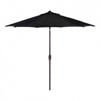 Umbrela pentru gradina, Strend Pro Zoe Black, 230 cm, 34 mm, PE 180 g foto
