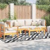 vidaXL Covor exterior/interior Alb-Negru 300x400 cm PP, rezistent la apa, UV, decolorare, durabil, ideal gradina, terasa, sufragerie