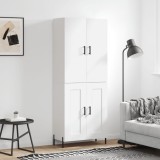 vidaXL Dulap &icirc;nalt, alb, 69,5x34x180 cm, lemn compozit