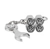 Capacele Ventil Auto Metal VW Nichel, Emblema Silicon - Set 4 Bucati