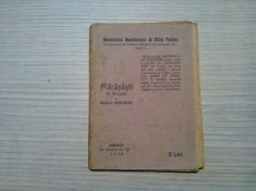 MARASESTI IN VERSURI - Varlam Ghitescu - Galati, 1920, 64 p. foto