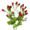 Buchet Flori Artificiale, Model Garoafe, Culoare Roșu și Alb, &Icirc;nălțime 35cm, Oem