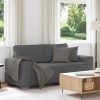 VidaXL Canapea de tip lovesea gri &icirc;nchis 140 cm țesătură velur