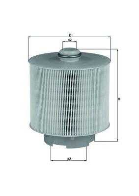 MAHLE LX 1006/1D Filtru aer foto