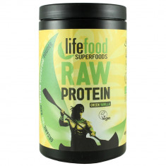 Pudra proteica green vanilla superfood raw Bio, 450g, Lifefood